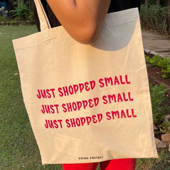 Buy Shop Small Cotton Tote Bag | Shop Verified Sustainable Tote Bag on Brown Living™