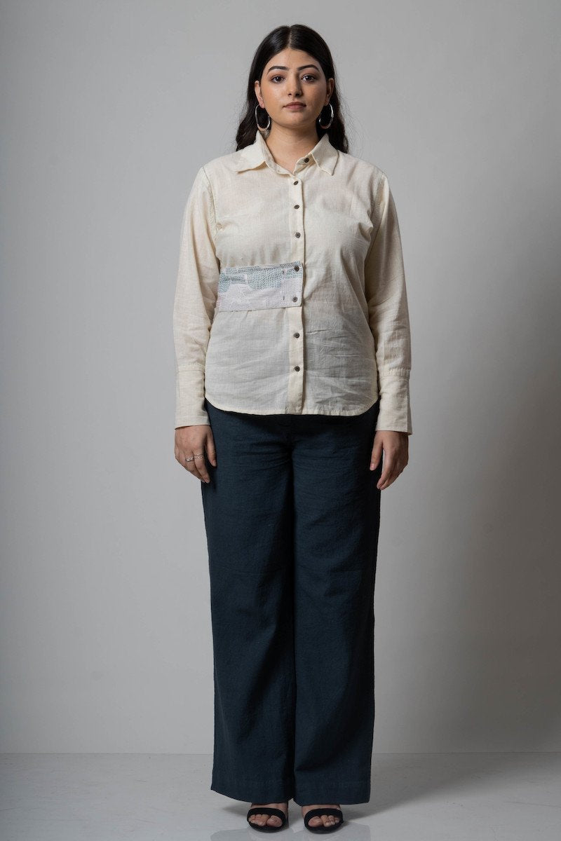 Buy Side Belt Shirt | Shop Verified Sustainable Womens Shirt on Brown Living™