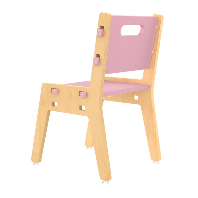 Buy Silver Peach Childrens Wooden Chair | Shop Verified Sustainable Decor & Artefacts on Brown Living™