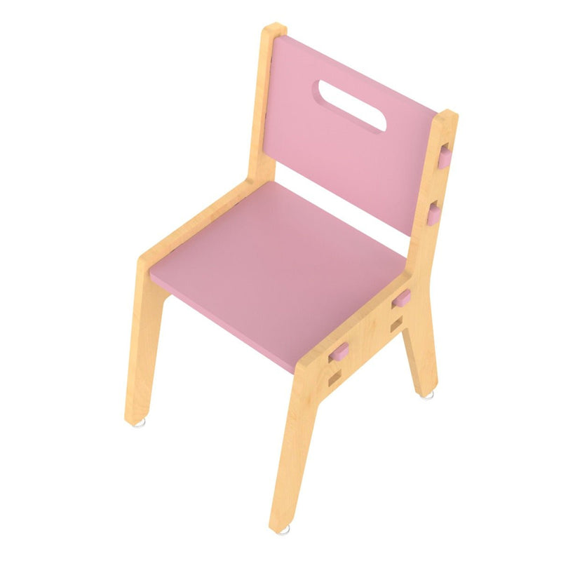 Buy Silver Peach Childrens Wooden Chair | Shop Verified Sustainable Decor & Artefacts on Brown Living™