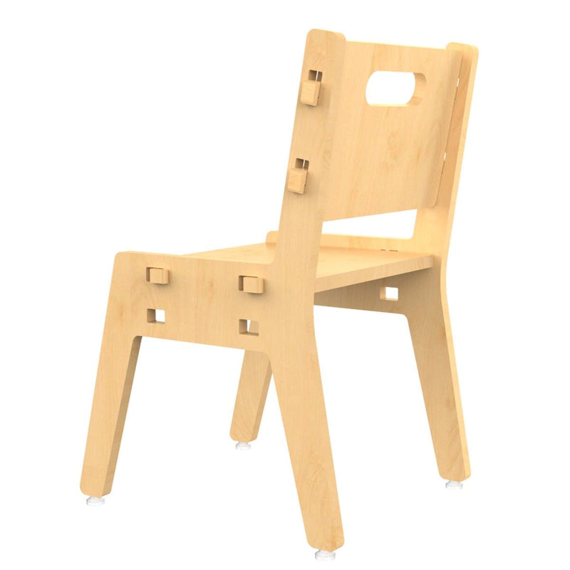 Buy Silver Peach Childrens Wooden Chair | Shop Verified Sustainable Decor & Artefacts on Brown Living™