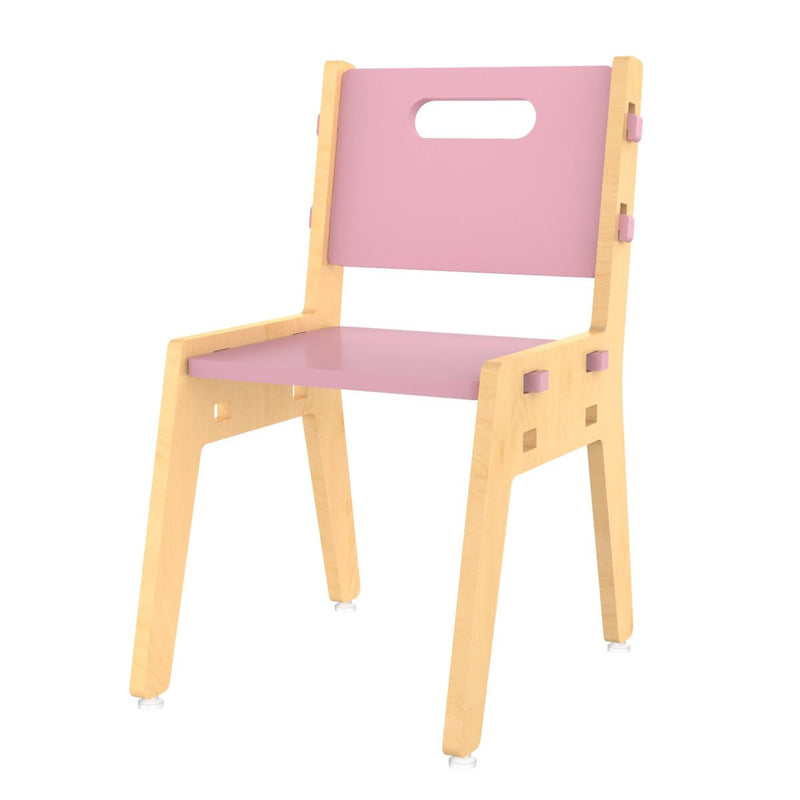 Buy Silver Peach Childrens Wooden Chair | Shop Verified Sustainable Decor & Artefacts on Brown Living™