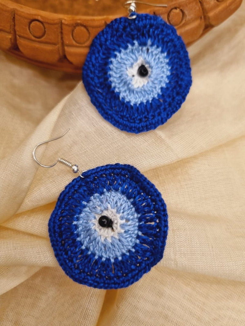 Buy Skyy Crochet Earrings | Handwoven earrings | Shop Verified Sustainable Womens earrings on Brown Living™