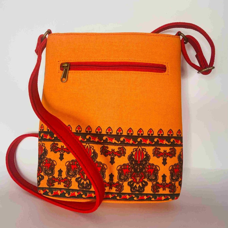 Buy Sling Bag - Pure Cotton- Traditional Indian Print | Shop Verified Sustainable Womens Bag on Brown Living™