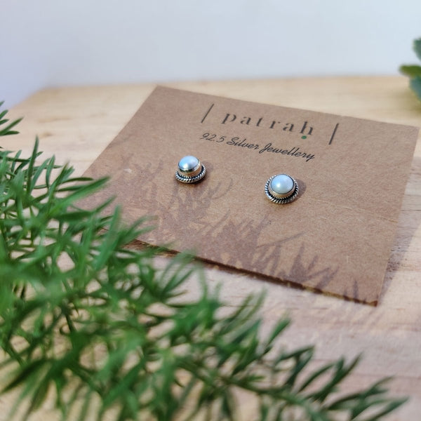 Buy Small 92.5 Sterling Silver Studs | Shop Verified Sustainable Womens earrings on Brown Living™