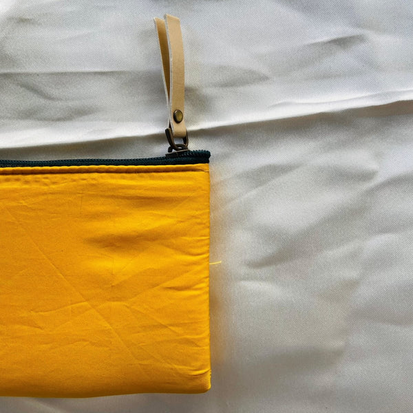 Buy Small zipper Pouches- Wallets -Solid Yellow | Shop Verified Sustainable Travel Accessories on Brown Living™