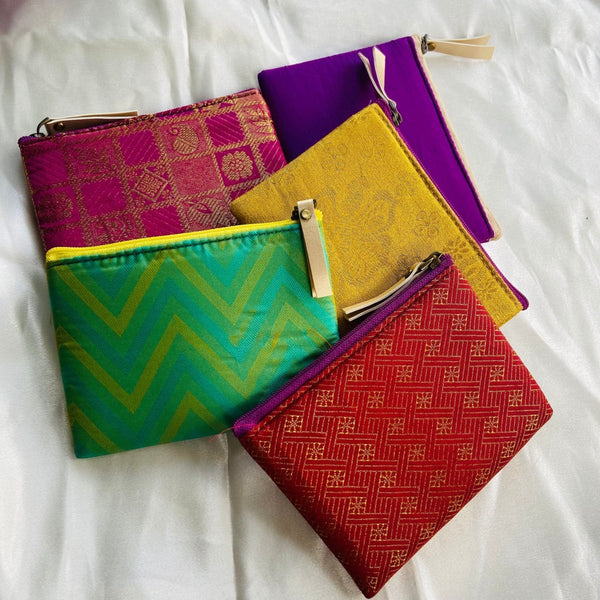 Buy Small zipper wallets- Coin pouches- Assorted-Pack of 5 | Shop Verified Sustainable Travel Accessories on Brown Living™