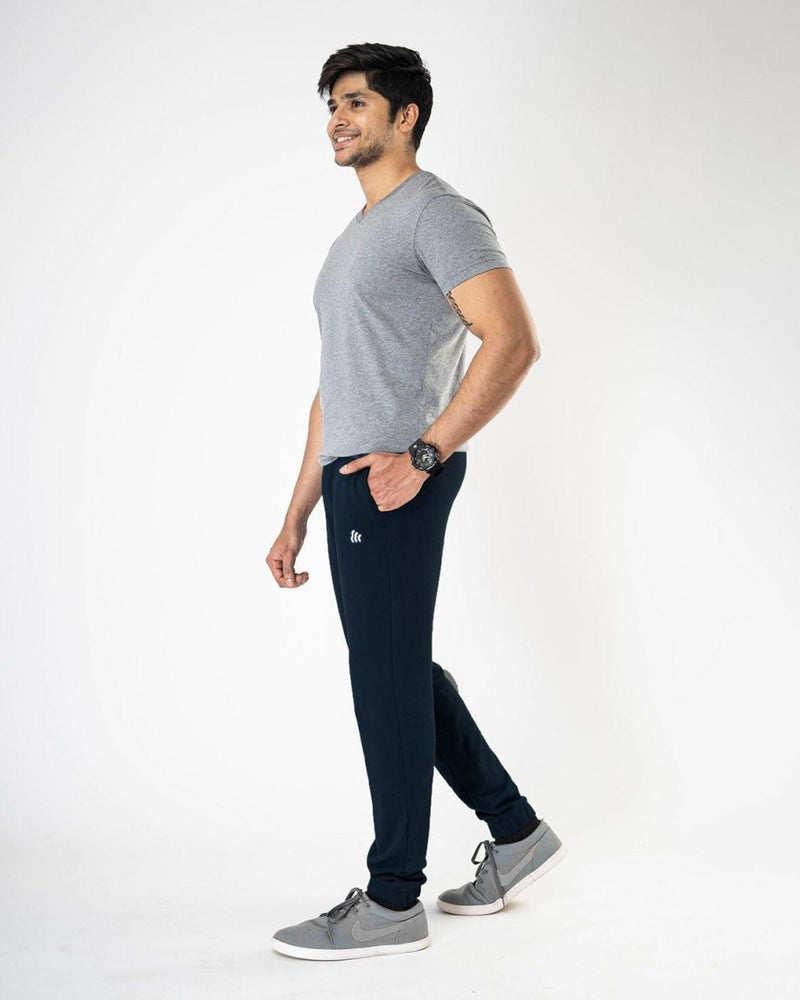 Buy Solid Men's Black Athleisure Joggers | Shop Verified Sustainable Mens Pants on Brown Living™