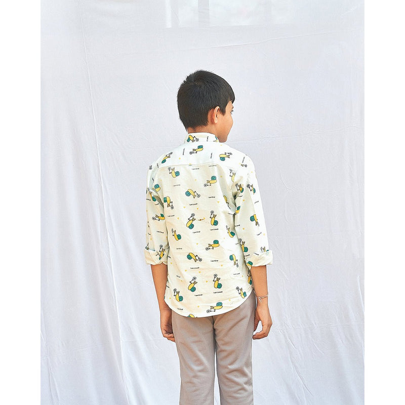 Buy Soulful Snails Boys Shirt | Shop Verified Sustainable Kids Shirts on Brown Living™