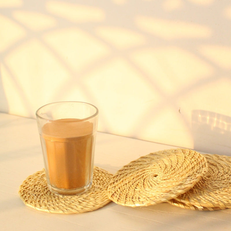 Spiral Sabai Grass Coasters (Set of4) | Verified Sustainable Table Decor on Brown Living™