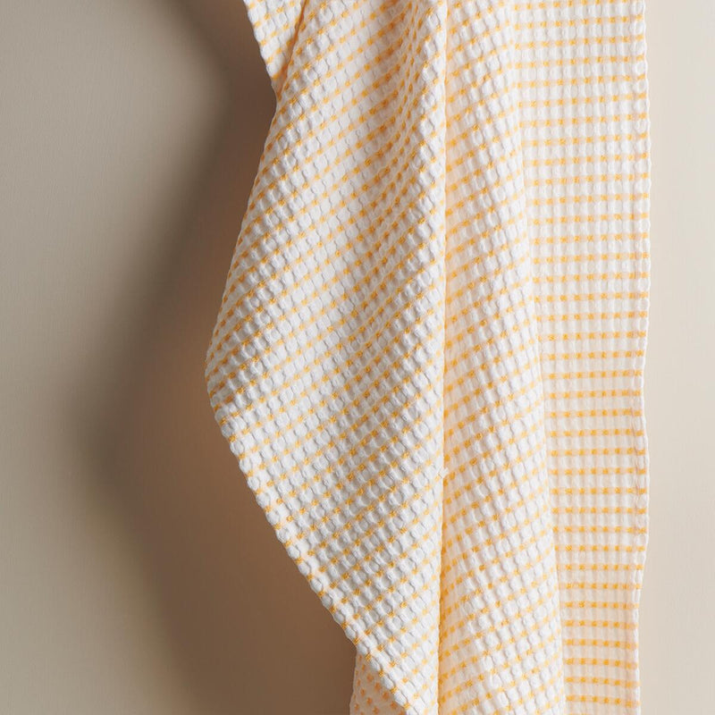 Sprinkle Box Waffle Hand Towel-Melon | Verified Sustainable Bath Linens on Brown Living™