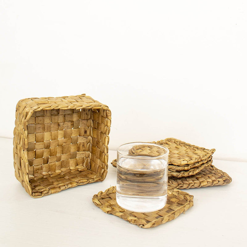 Buy Square Weave Coasters-Set of 6 | Shop Verified Sustainable Coasters on Brown Living™