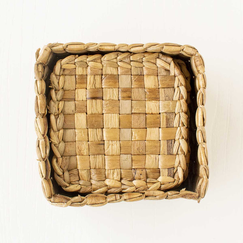 Buy Square Weave Coasters-Set of 6 | Shop Verified Sustainable Coasters on Brown Living™