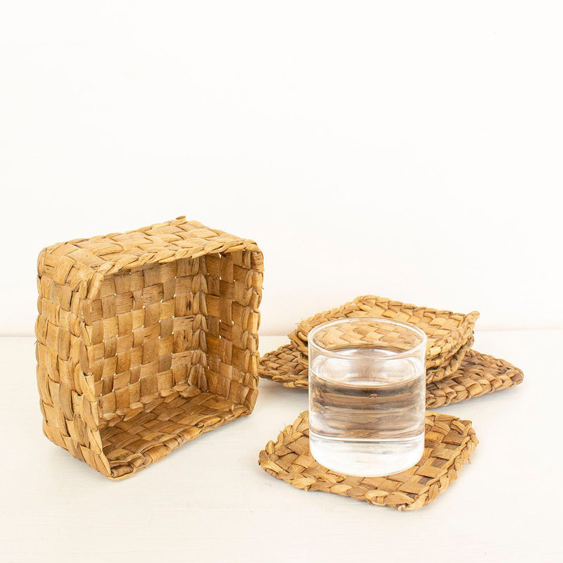 Buy Square Weave Coasters-Set of 6 | Shop Verified Sustainable Coasters on Brown Living™