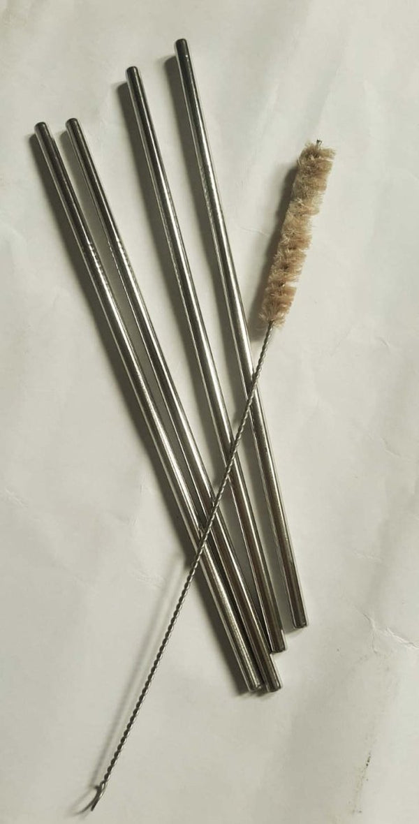 Buy Stainless steel straws - with sisal cleaner | Shop Verified Sustainable Straw on Brown Living™