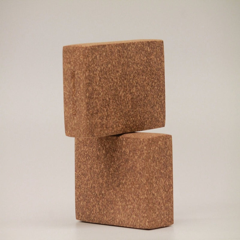 Buy Sthairya The Cork Yoga Bricks Set Of 2 | Shop Verified Sustainable Yoga Block on Brown Living™