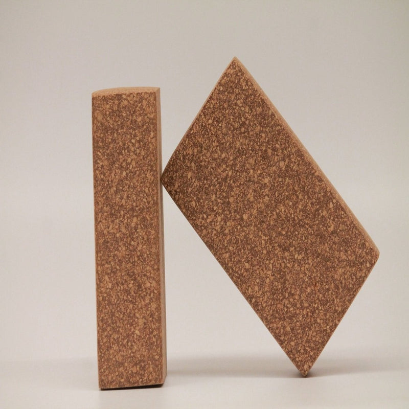 Buy Sthairya The Cork Yoga Bricks Set Of 2 | Shop Verified Sustainable Yoga Block on Brown Living™