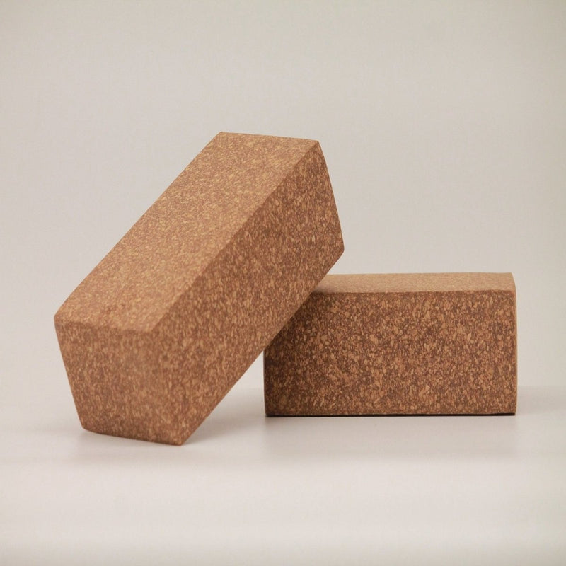 Buy Sthairya The Cork Yoga Bricks Set Of 2 | Shop Verified Sustainable Yoga Block on Brown Living™