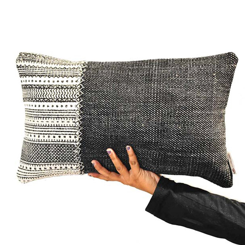 Buy Stonewash Embroidered Cushion Cover | Shop Verified Sustainable Covers & Inserts on Brown Living™