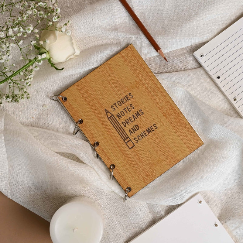 Buy Stories Notes Dreams and Schemes - Refillable Notebooks | Shop Verified Sustainable Notebooks & Notepads on Brown Living™