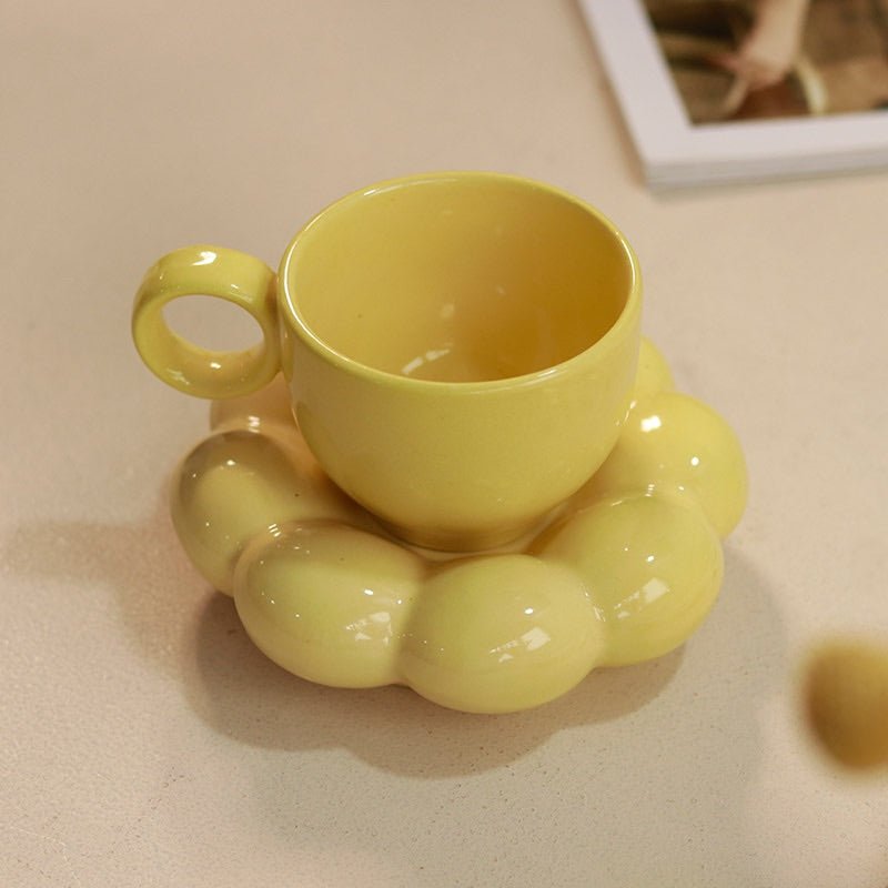 Buy Sunflower Ceramic Cups-Yellow | Shop Verified Sustainable Products on Brown Living