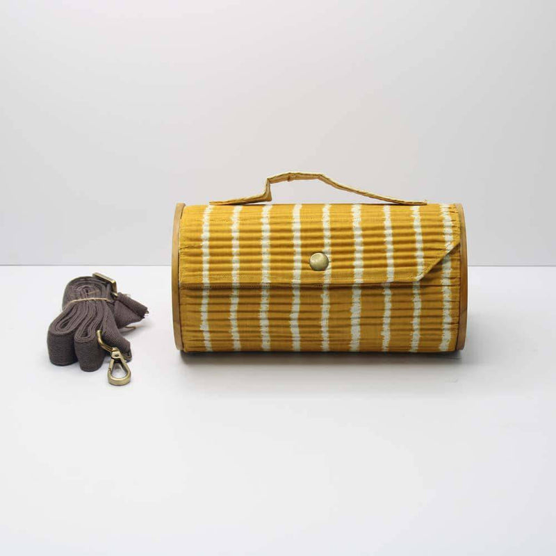 Buy Sunny Pumpkin Round Clutch | Shop Verified Sustainable Womens Handbag on Brown Living™