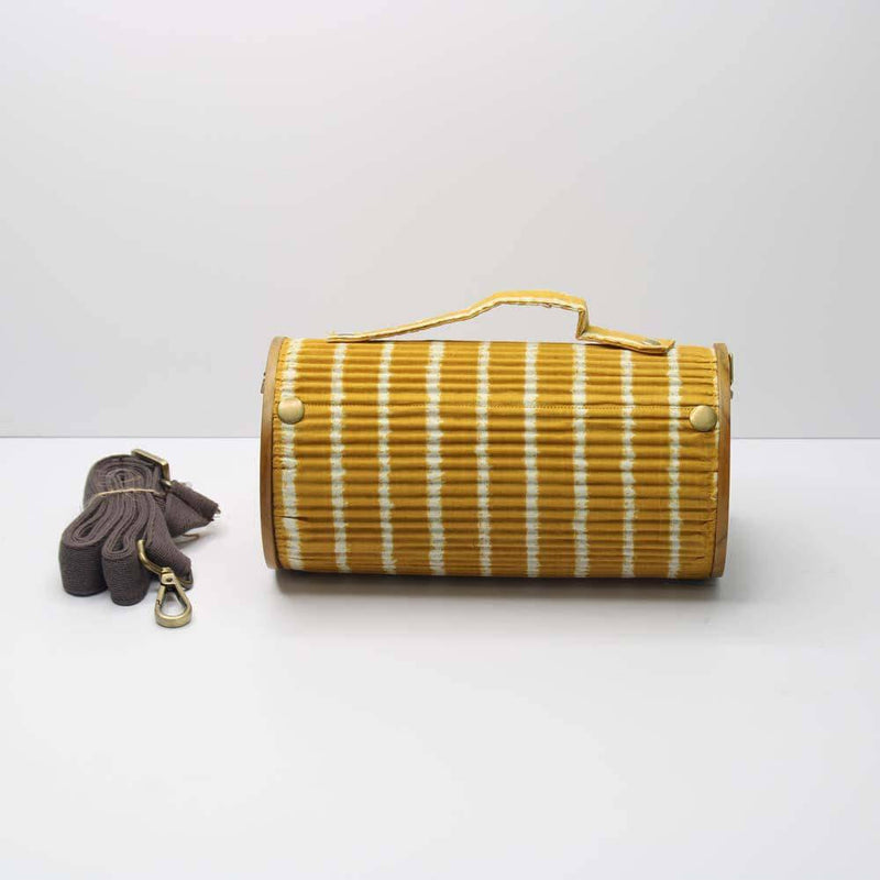 Buy Sunny Pumpkin Round Clutch | Shop Verified Sustainable Womens Handbag on Brown Living™