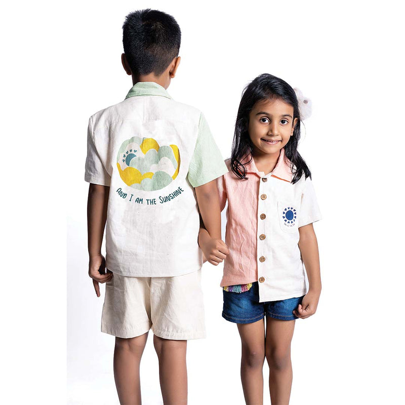 Buy Sunshine Unisex Green Shirt | Shop Verified Sustainable Kids Shirts on Brown Living™