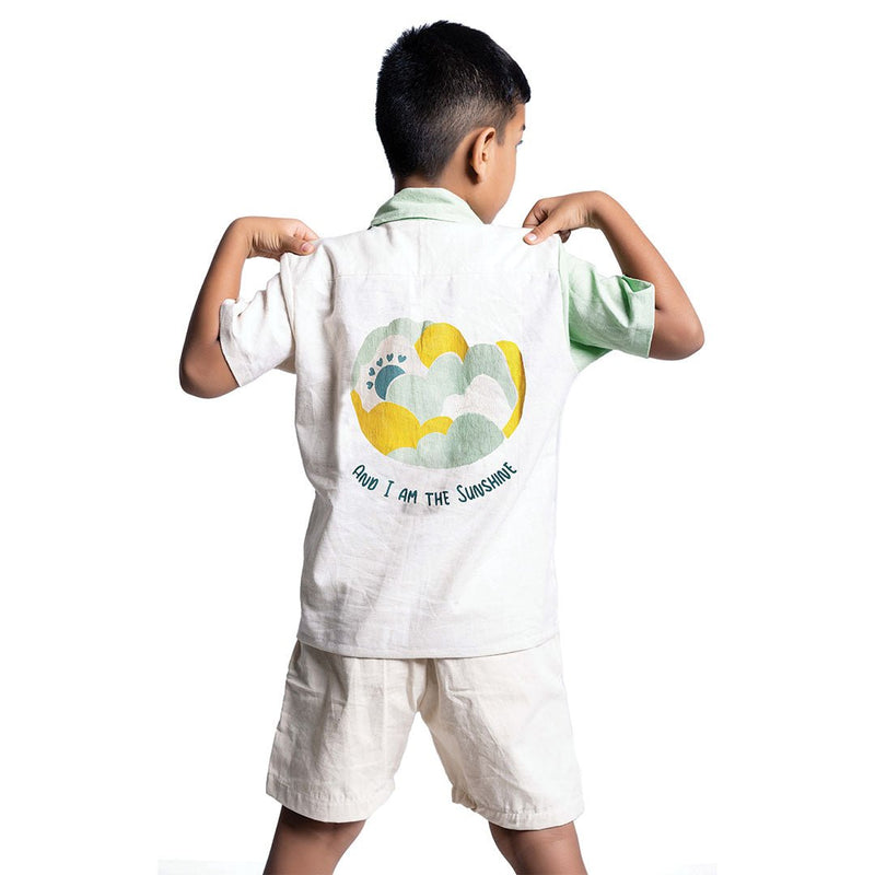 Buy Sunshine Unisex Green Shirt | Shop Verified Sustainable Kids Shirts on Brown Living™