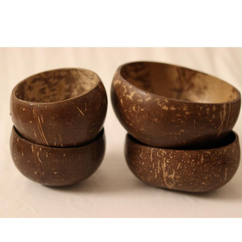 Buy Taal Mell Group of Coconut Bowl - Set of 4 Bowl| Serving Bowl| | Shop Verified Sustainable Plates & Bowls on Brown Living™