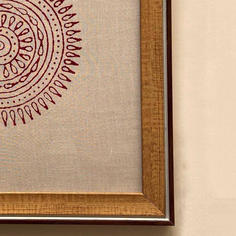 Buy Tasveer Circular Pattern Block Print Frames | Shop Verified Sustainable Wall Decor on Brown Living™