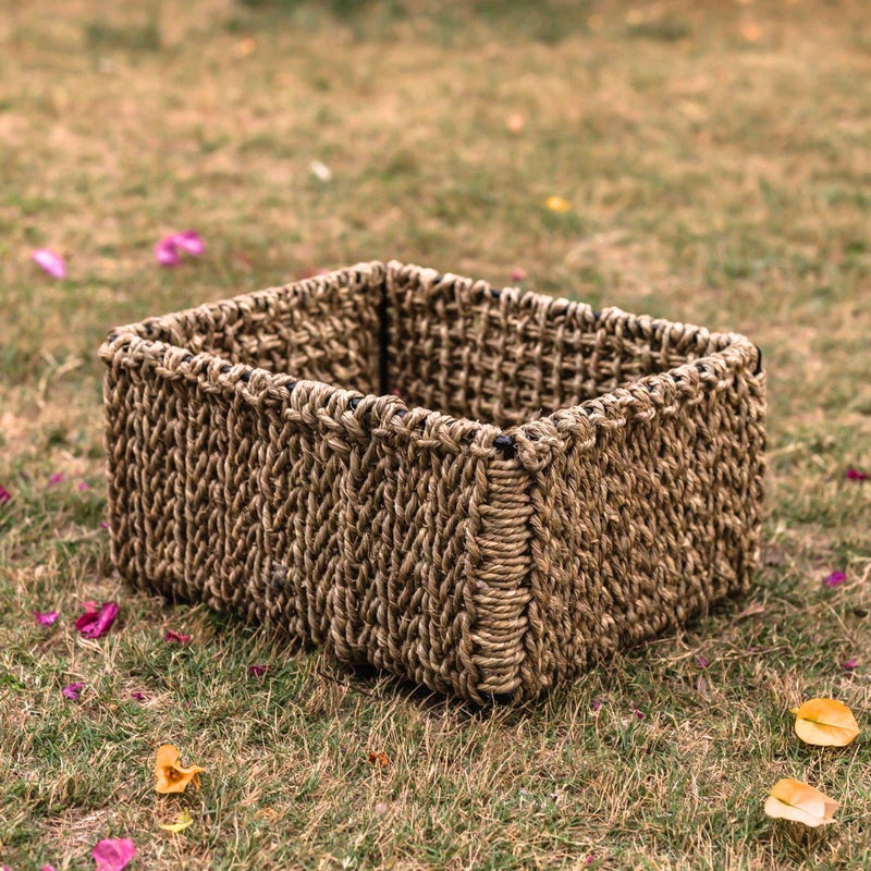 Buy Terra Natural Moonj Grass Basket | Shop Verified Sustainable Baskets & Boxes on Brown Living™