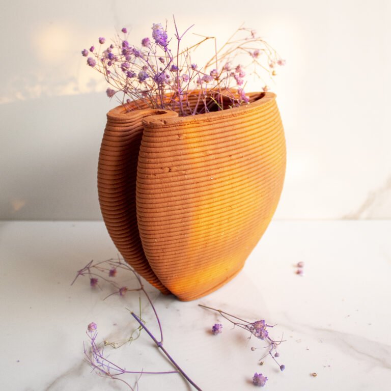 Buy Terracotta Double Over Vase | Shop Verified Sustainable Products on Brown Living