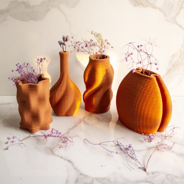 Buy Terracotta Double Over Vase | Shop Verified Sustainable Products on Brown Living