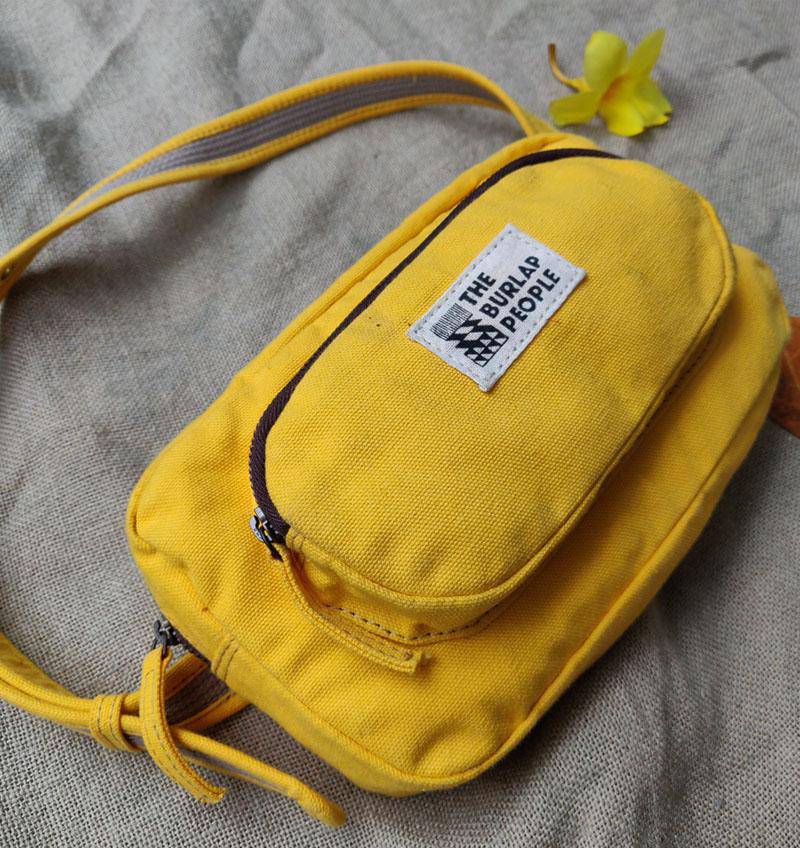 Buy The Travel Light Pack in Daffodil Yellow | Shop Verified Sustainable Fanny Packs on Brown Living™