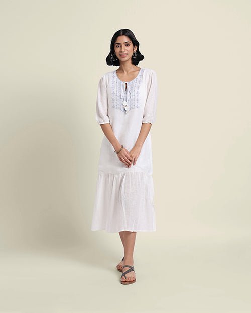 Buy The Whirl Linen Dress | Shop Verified Sustainable Products on Brown Living