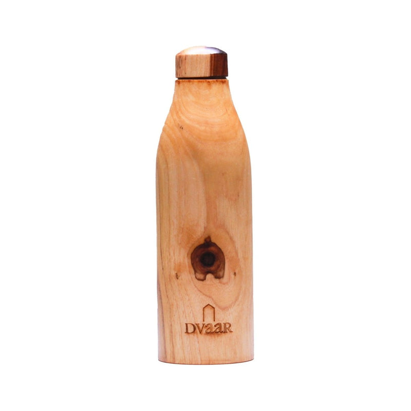 Buy The Wooden Copper Bottle - Teak Wood | Shop Verified Sustainable Bottles & Sippers on Brown Living™