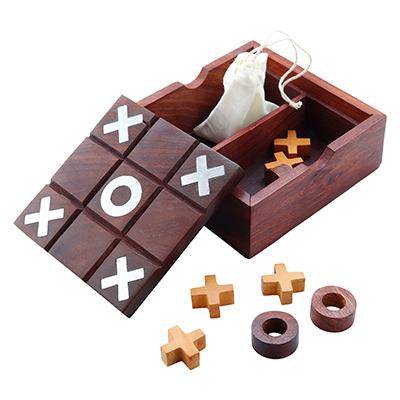 Buy Noughts and Crosses Tic Tac Toe Solitaire 2-in-1 Travel Board Game | Shop Verified Sustainable Learning & Educational Toys on Brown Living™