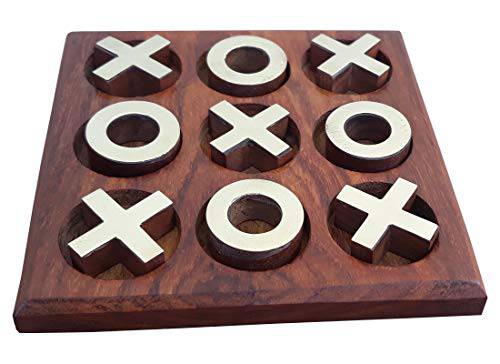 Buy Tick Tack Toe- Metal Naughts & Crosses Travel Board Game | Shop Verified Sustainable Learning & Educational Toys on Brown Living™