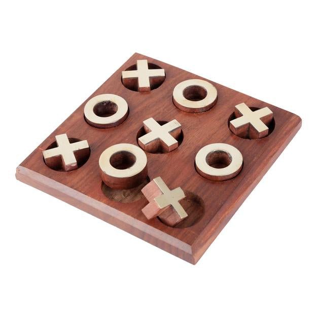 Buy Tick Tack Toe- Metal Naughts & Crosses Travel Board Game | Shop Verified Sustainable Learning & Educational Toys on Brown Living™