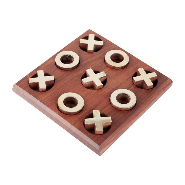 Buy Tick Tack Toe- Metal Naughts & Crosses Travel Board Game | Shop Verified Sustainable Learning & Educational Toys on Brown Living™