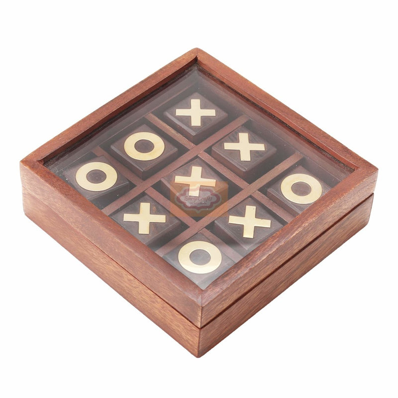 Buy Tick Tack Toe - Wooden Family Board Game | Shop Verified Sustainable Learning & Educational Toys on Brown Living™