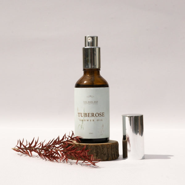 Buy Tuberose Shower Oil | Natural Shower Oil | Shop Verified Sustainable Shower Gel on Brown Living™