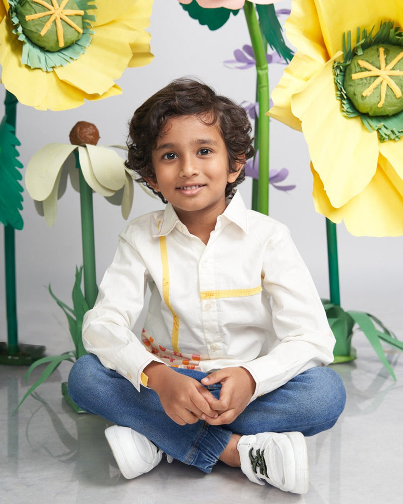 Buy Tully Patch and Fray Shirt | Shop Verified Sustainable Kids Shirts on Brown Living™