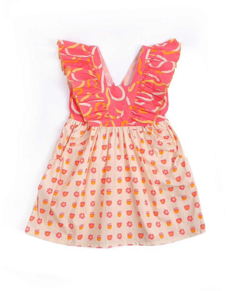 Buy Tully Ruffle Dress | Shop Verified Sustainable Kids Frocks & Dresses on Brown Living™