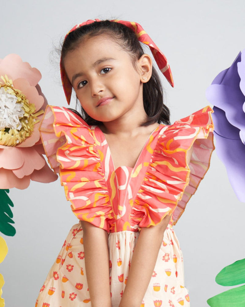 Buy Tully Ruffle Dress | Shop Verified Sustainable Kids Frocks & Dresses on Brown Living™