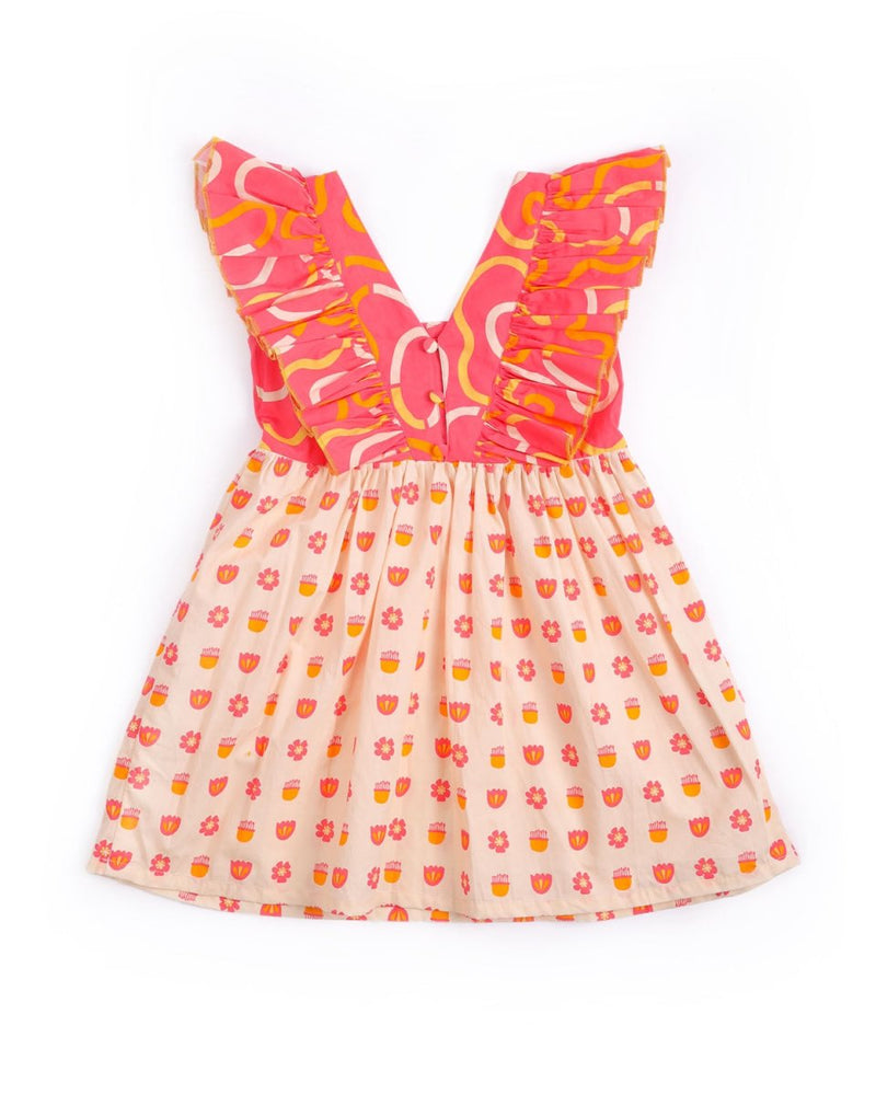 Buy Tully Ruffle Dress | Shop Verified Sustainable Kids Frocks & Dresses on Brown Living™