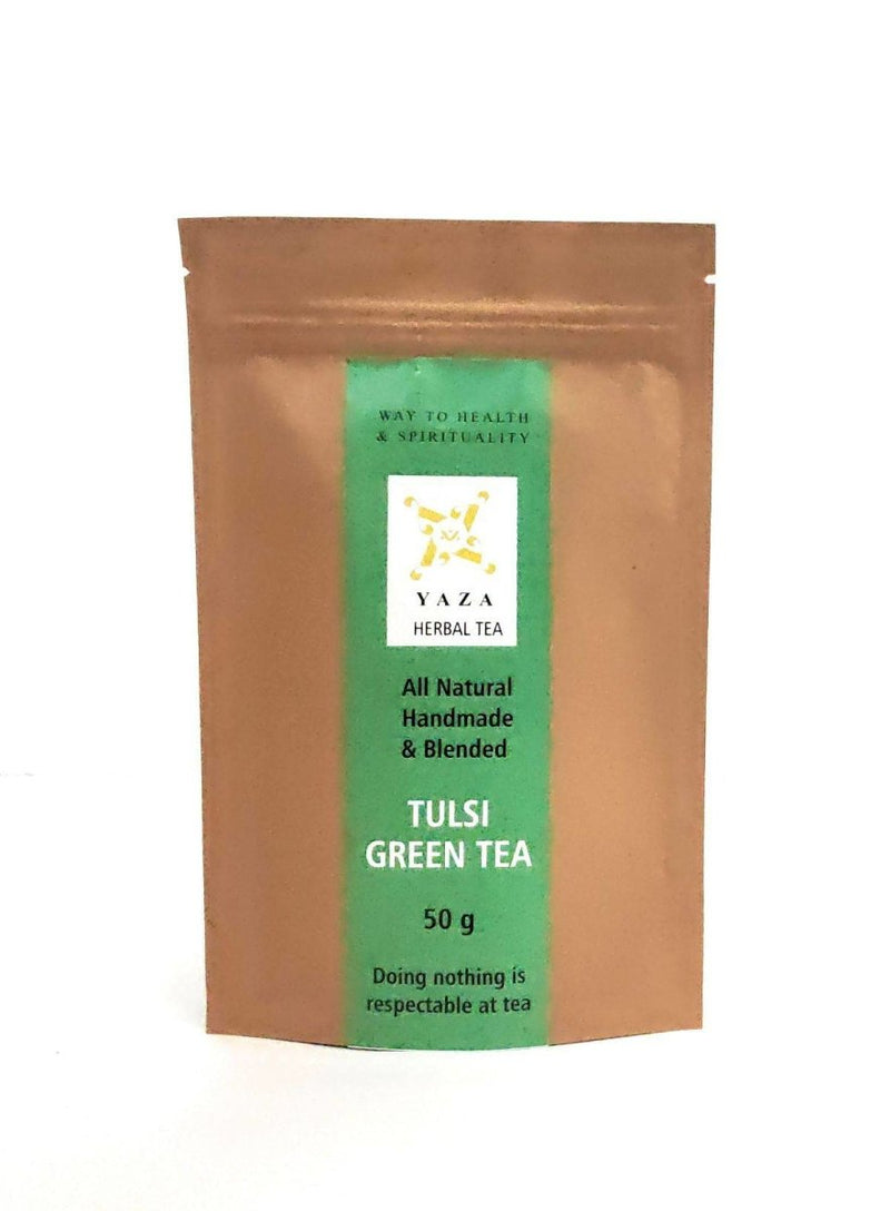 Buy Tulsi Green Tea - Organic age defier & Immunity Booster - 50g | Shop Verified Sustainable Tea on Brown Living™