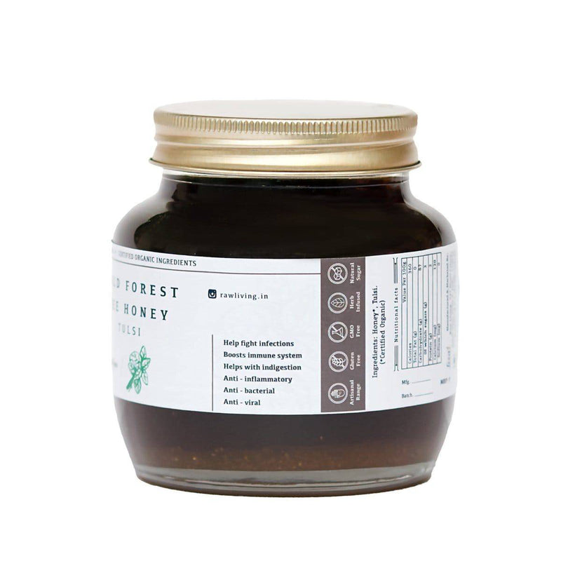 Buy Tulsi Honey - Raw Wild Forest Organic Bee Honey | Shop Verified Sustainable Honey & Syrups on Brown Living™