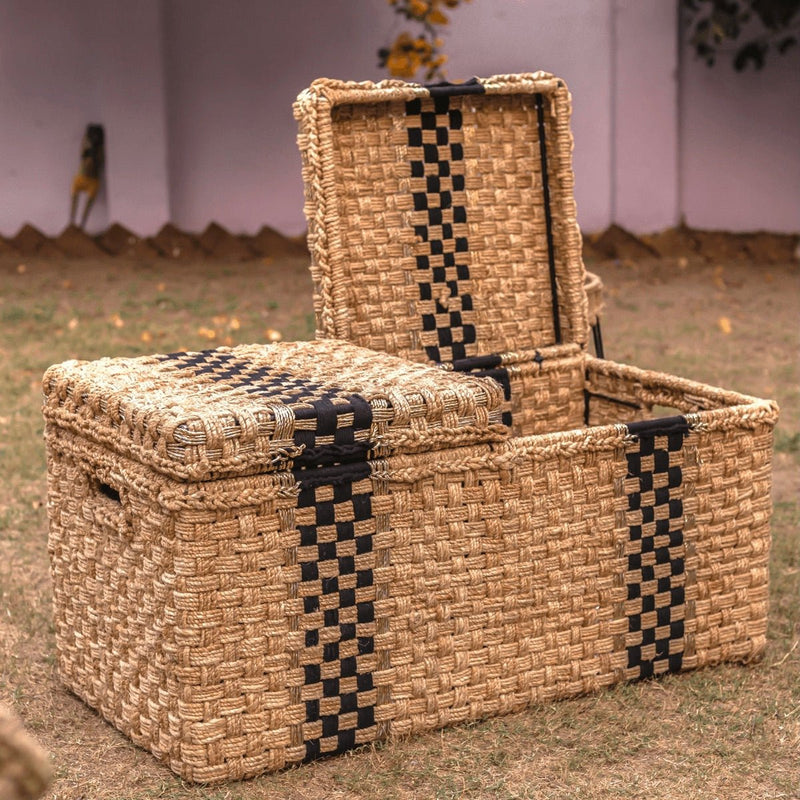 Buy Twofold Jute & Cotton Trunk | Shop Verified Sustainable Organisers on Brown Living™